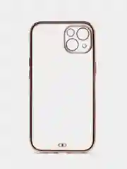 Сиреневый мягкий силиконовый чехол для iPhone 13, технология 6D