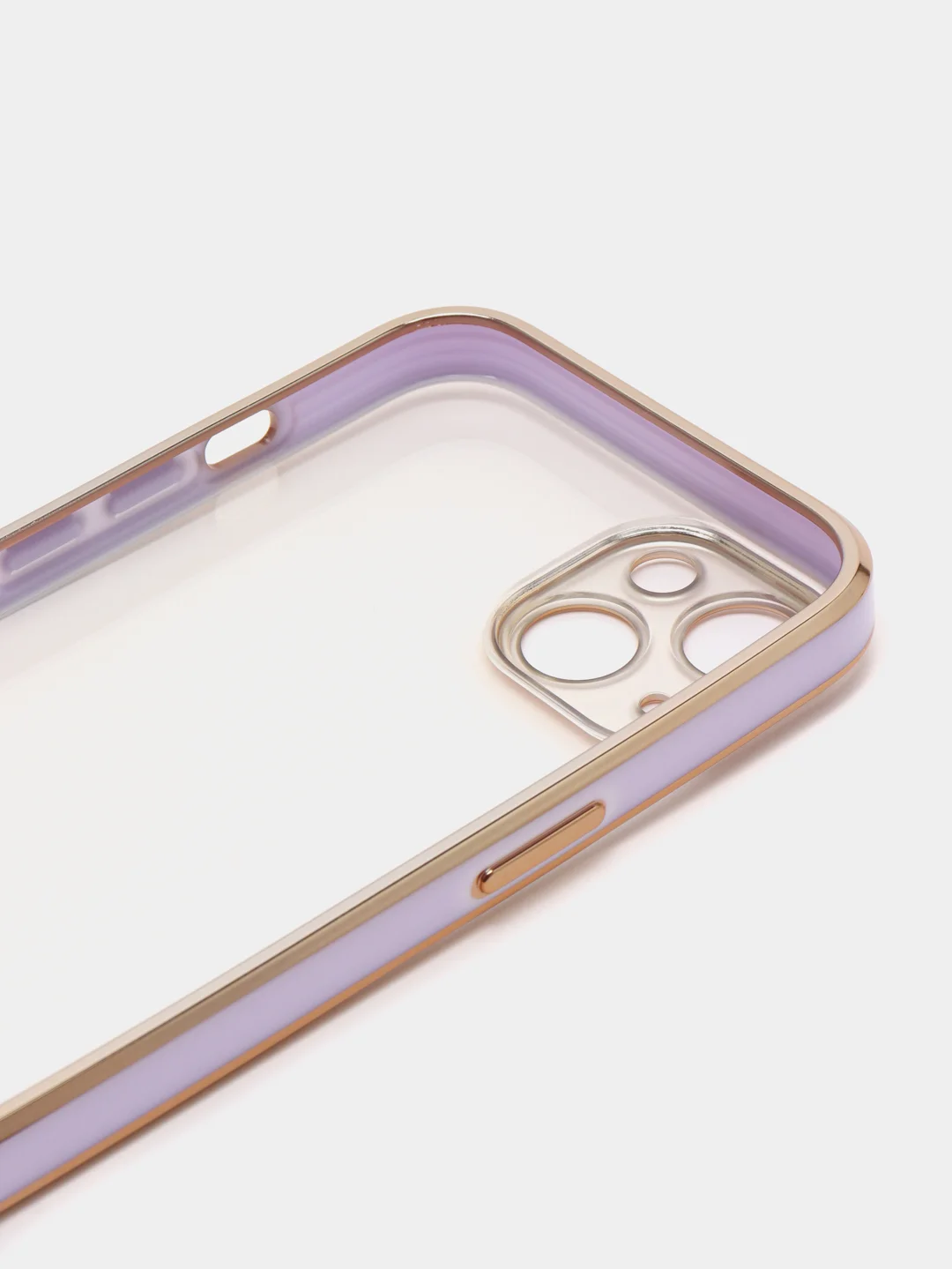 Сиреневый мягкий силиконовый чехол для iPhone 13, технология 6D