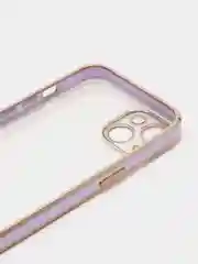 Сиреневый мягкий силиконовый чехол для iPhone 13, технология 6D