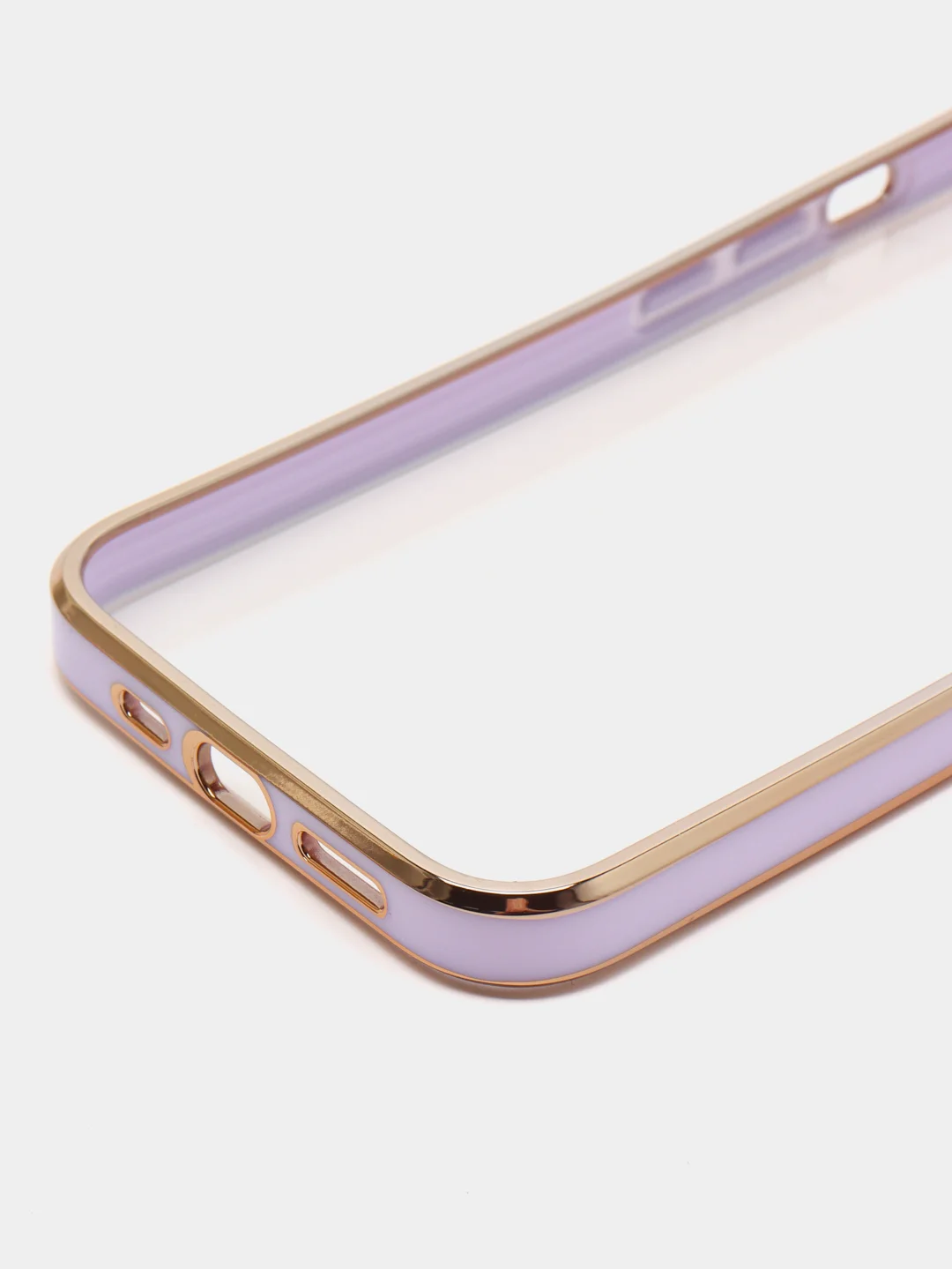 Сиреневый мягкий силиконовый чехол для iPhone 13, технология 6D