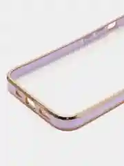 Сиреневый мягкий силиконовый чехол для iPhone 13, технология 6D