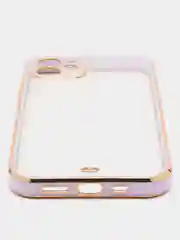 Сиреневый чехол силиконовый для iPhone 12