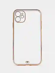 Сиреневый чехол силиконовый для iPhone 11, технология 6D