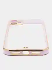 Сиреневый чехол силиконовый для iPhone 11, технология 6D