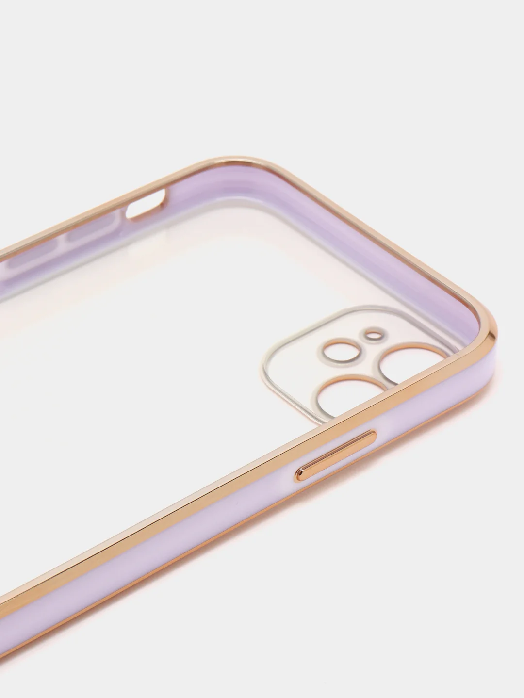 Сиреневый чехол силиконовый для iPhone 11, технология 6D