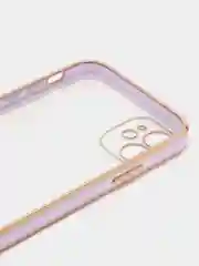 Сиреневый чехол силиконовый для iPhone 11, технология 6D