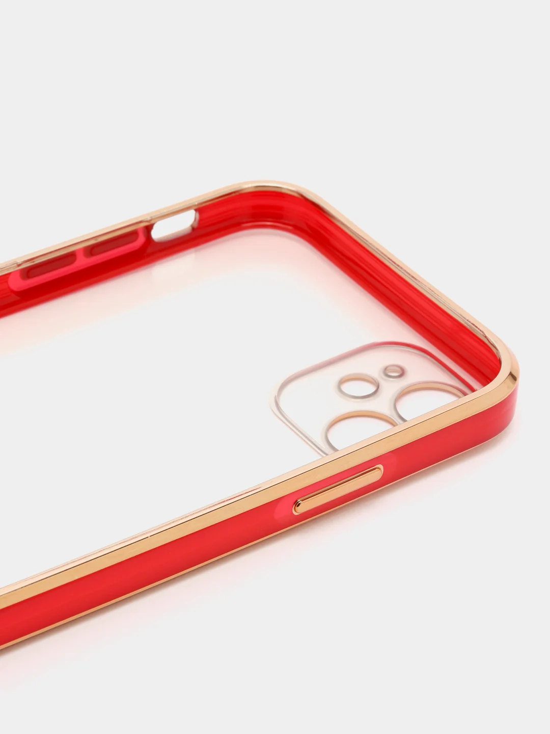 Красный чехол силиконовый для iPhone 11, технология 6D