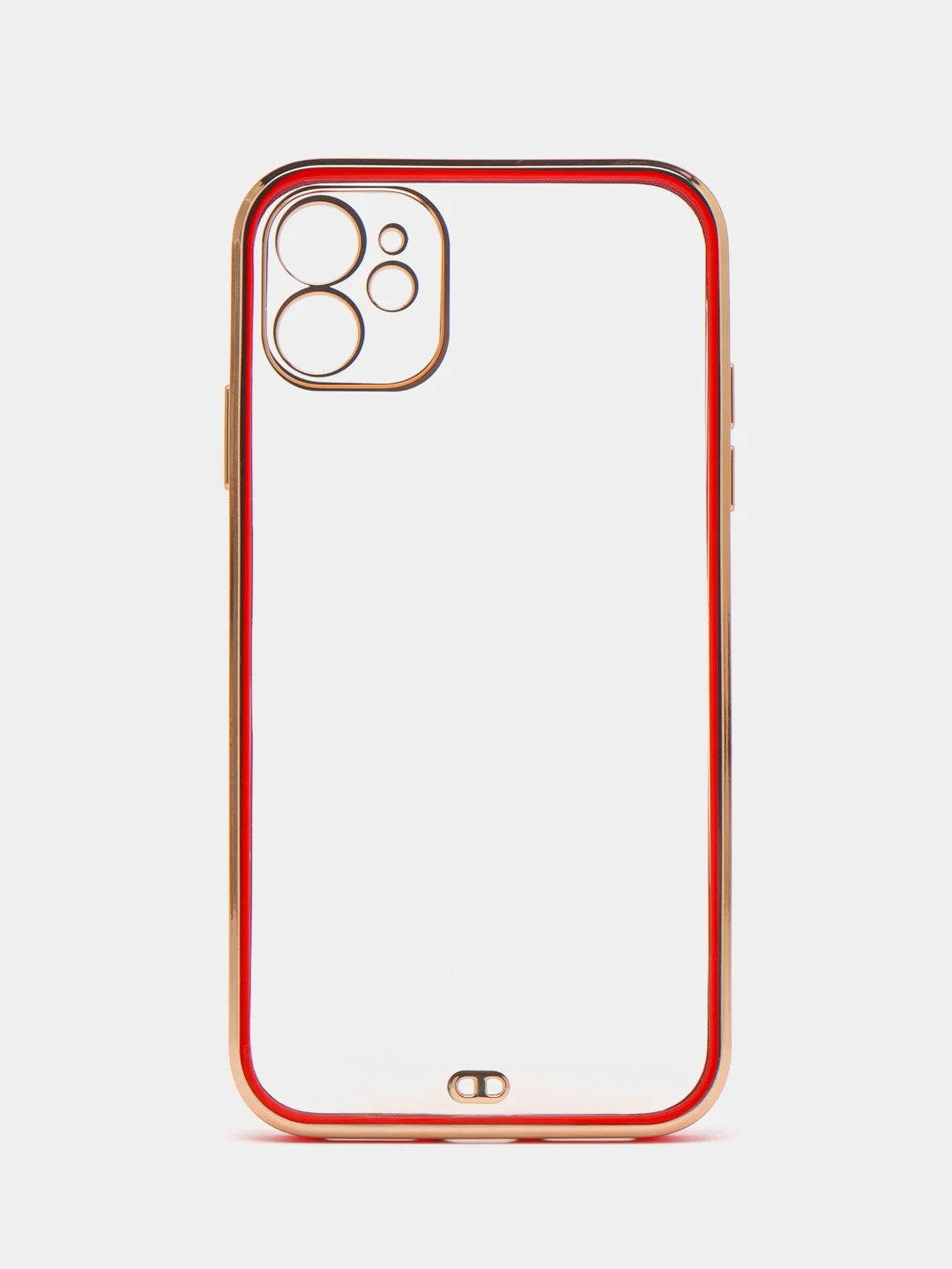 Красный чехол силиконовый для iPhone 11, технология 6D