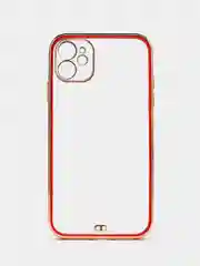 Красный чехол силиконовый для iPhone 11, технология 6D