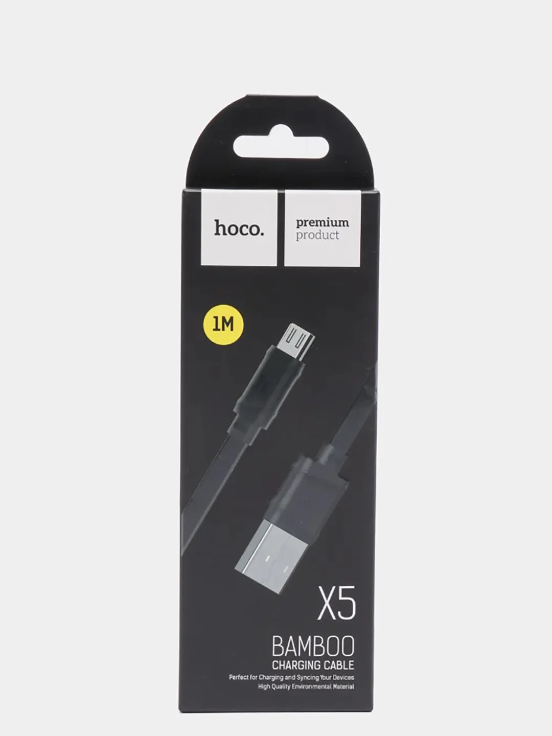 Белый кабель зарядный Hoco X5 (Micro-USB/Type-C/Lightning) для Android и iPhone