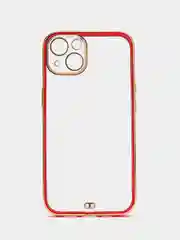 Красный мягкий силиконовый чехол для iPhone 13, технология 6D