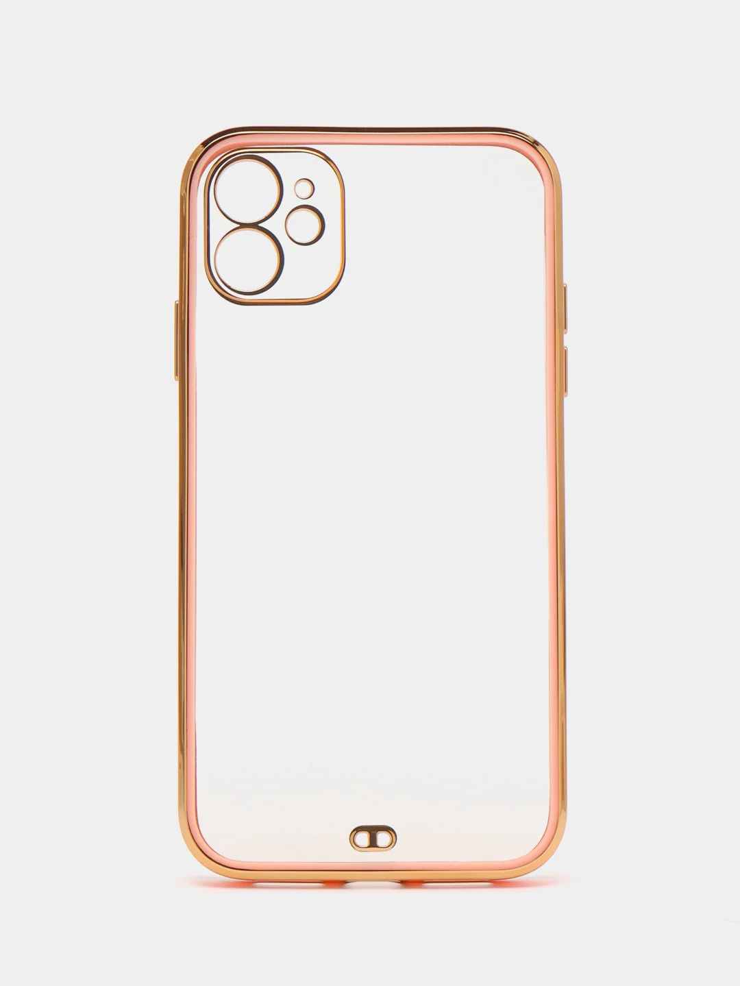 Розовый чехол силиконовый для iPhone 11, технология 6D