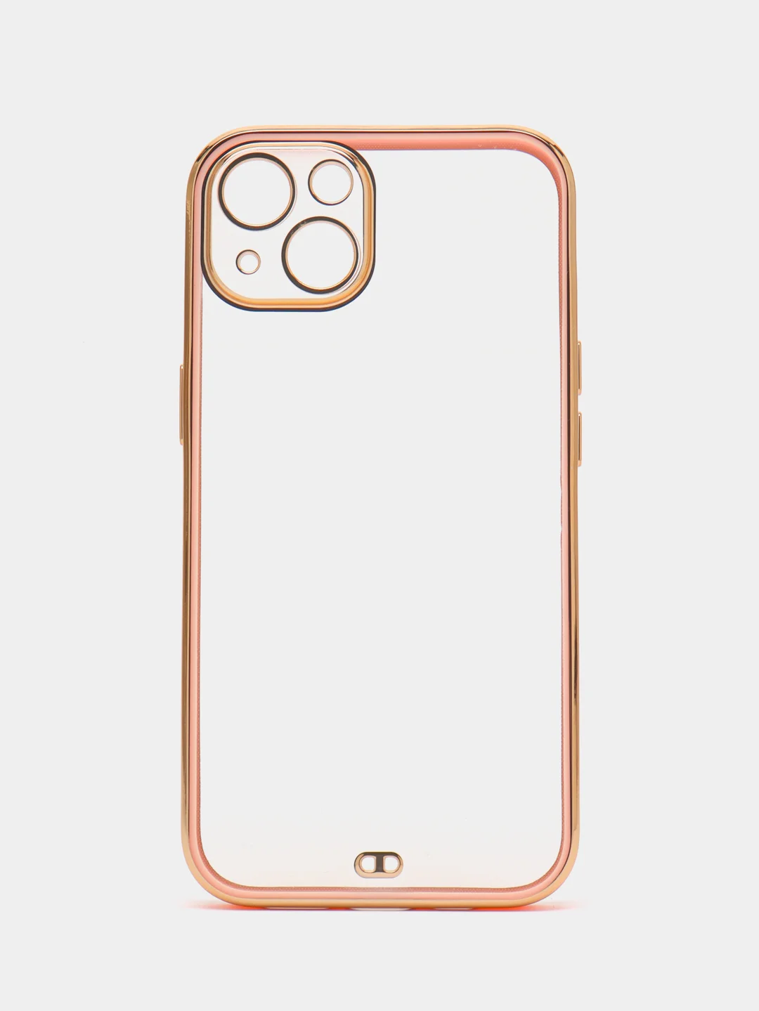 Розовый мягкий силиконовый чехол для iPhone 13, технология 6D