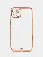 Розовый мягкий силиконовый чехол для iPhone 13, технология 6D