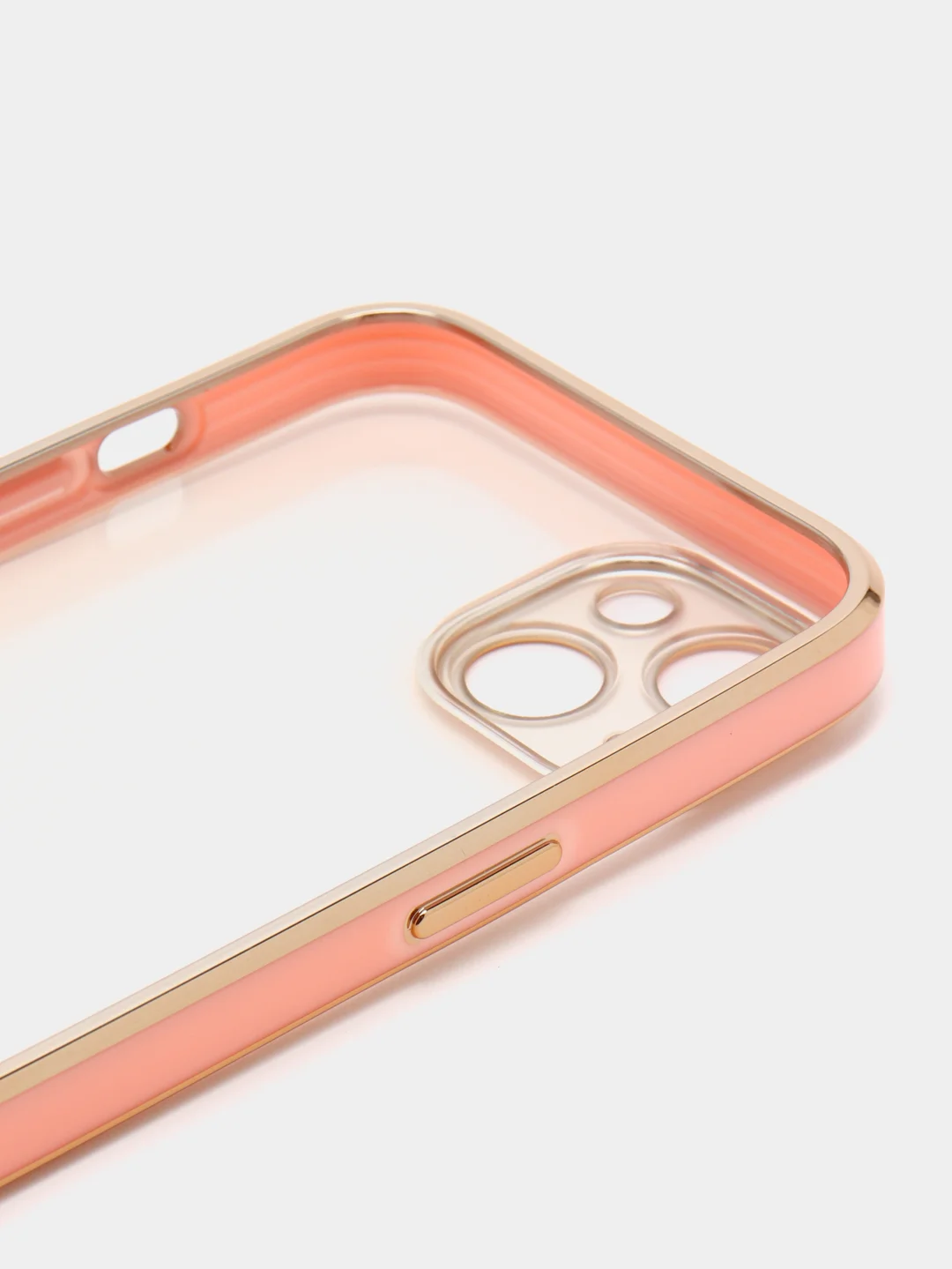 Розовый мягкий силиконовый чехол для iPhone 13, технология 6D