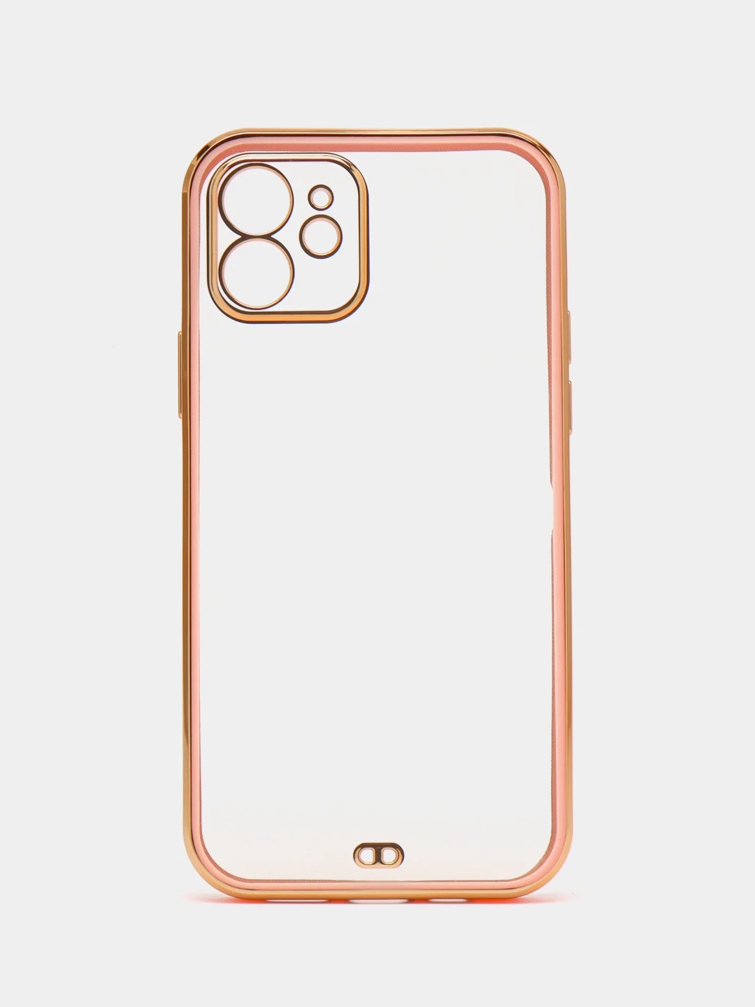 Розовый чехол силиконовый для iPhone 12