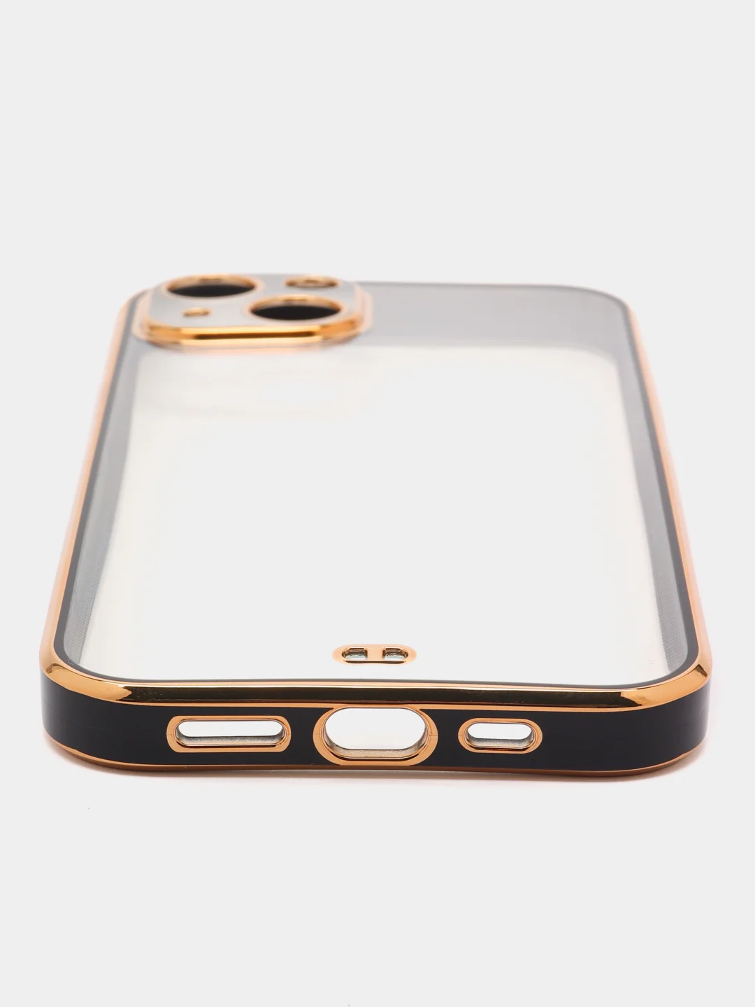Черный мягкий силиконовый чехол для iPhone 13, технология 6D