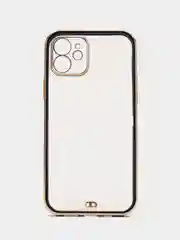 Черный чехол силиконовый для iPhone 12