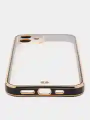 Черный чехол силиконовый для iPhone 12