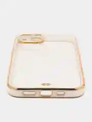 Белый мягкий силиконовый чехол для iPhone 13, технология 6D