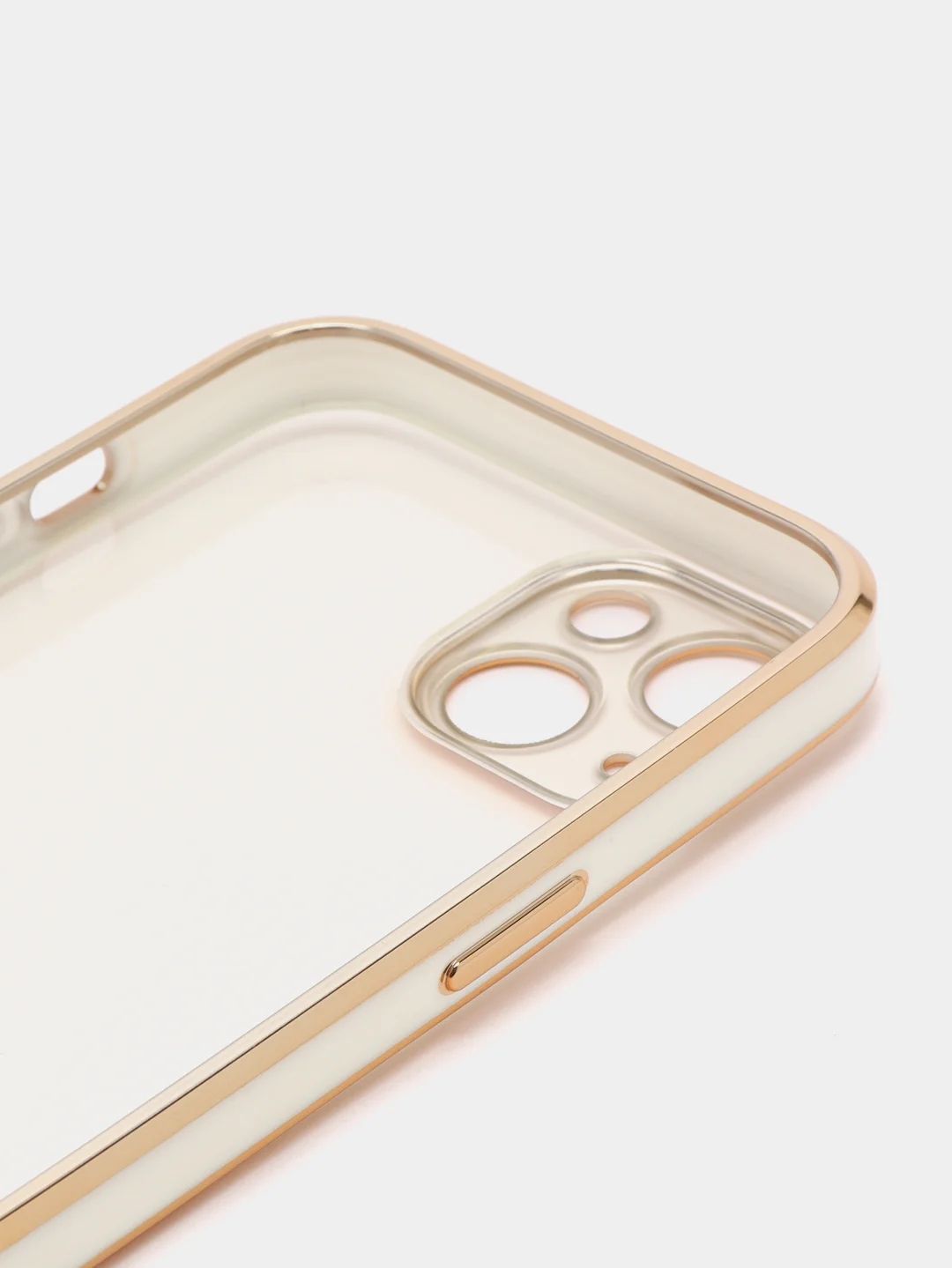 Белый мягкий силиконовый чехол для iPhone 13, технология 6D