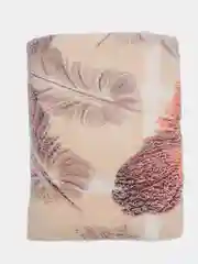 Пудровый плед бамбук