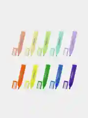 Набор текстовыделителей ЮНЛАНДИЯ 12 шт., АССОРТИ, "COLORSTAR", линия 1-4 мм, 151718