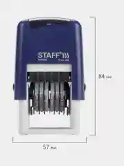 Нумератор 6-разрядный STAFF, "Printer 7836", оттиск 22х4 миллиметра