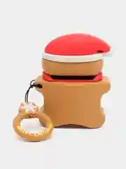 Коричневый чехол для кейса AirPods 2 Case, объемный, 3D, ударопрочный, силиконовый