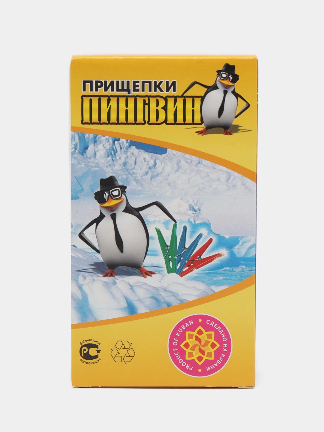 Разноцветный прищепки "Пингвин", 24 штуки