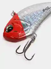 Серебряный воблер ратлин шумовой Vibration 52S, зимний, раттлин, vib