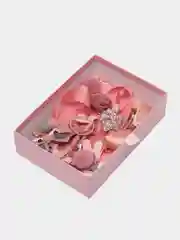 Кораллово-розовый набор детских заколок и резинок