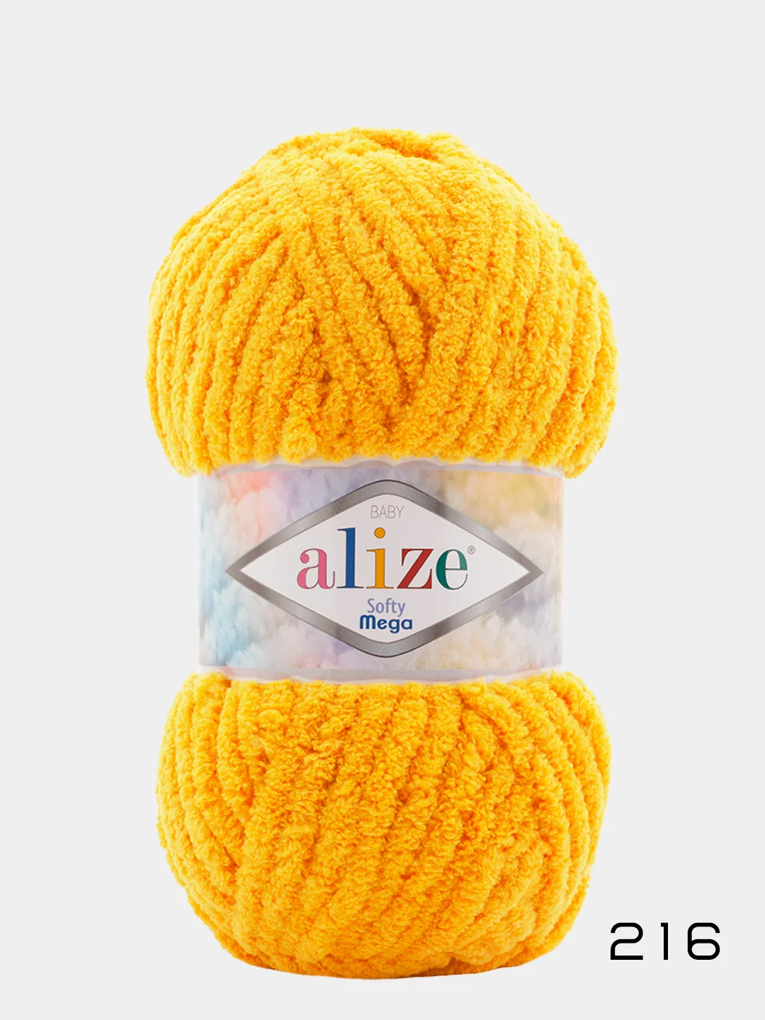 Золотой пряжа Alize Softy mega (Ализе софти мега), 100 г, 70 м