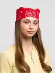 Красный хлопковый платок, бандана