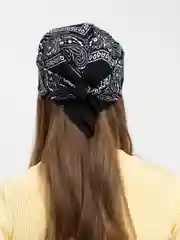 Угольный хлопковый платок, бандана