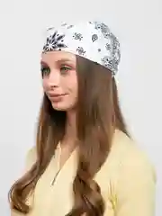 Белый хлопковый платок, бандана