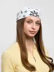 Белый хлопковый платок, бандана