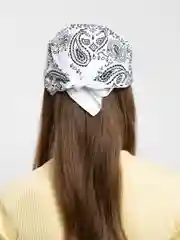 Белый хлопковый платок, бандана
