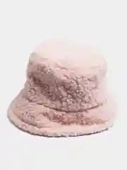 Розовый панама меховая