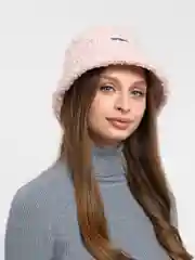 Розовый панама меховая