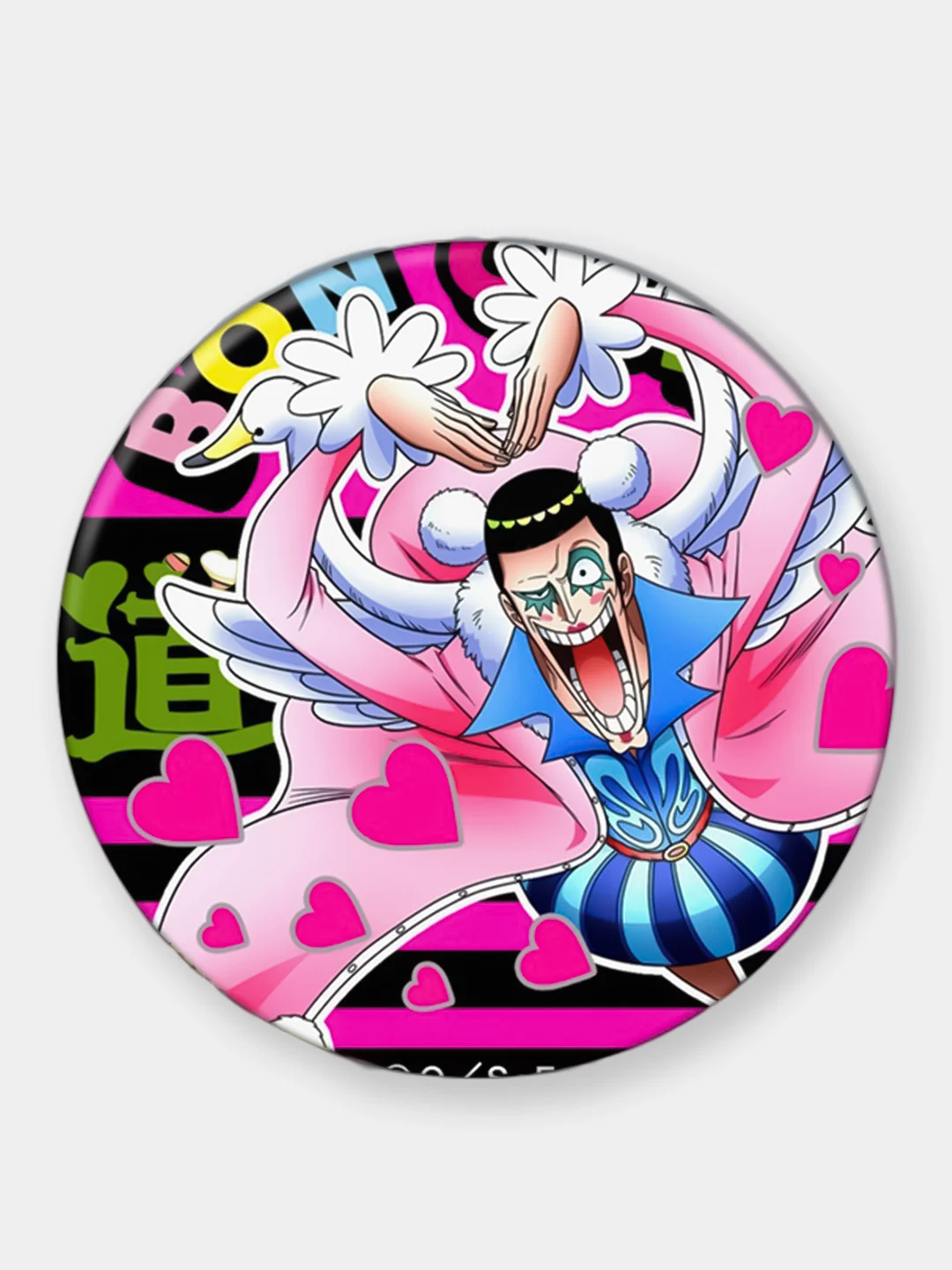 Фуксия пин на булавке по аниме "One Piece", 58 мм mg