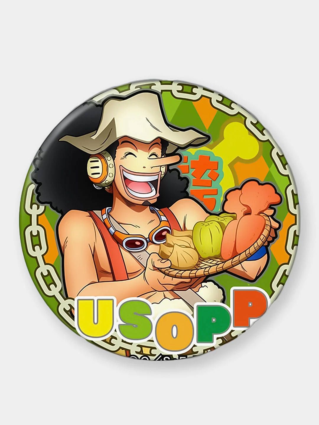 Лесной зеленый пин на булавке по аниме "One Piece", 58 мм mg