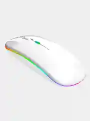 Компьютерная мышь, беспроводная, бесшумная, c многоцветной подсветкой RGB, с аккумулятором