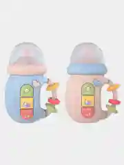 Голубой детская музыкальная игрушка "Бутылка", интерактивная, развивающая, со звуком и светом