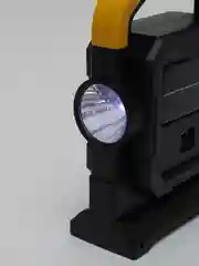 Желтый ручной аккумуляторный фонарь HC 7078, светодиодный, с солнечной батареей