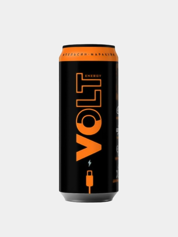 Энергетический напиток "Volt Energy со вкусом апельсина и маракуйи", 0,45 л