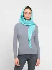 Лазурный шарф Прага женский, платок-косынка зима