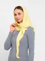 Желтый шарф Прага женский, платок-косынка зима