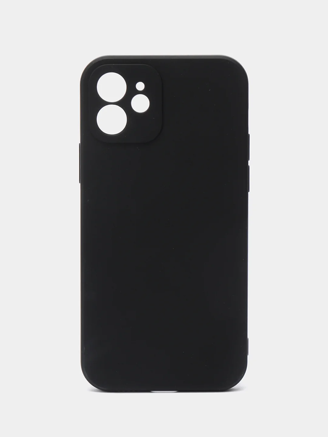 Черный чехол Silicone Case для iPhone 12, 12 Pro, Max, 12 mini, 13, 13 Pro, Max с защитой камеры
