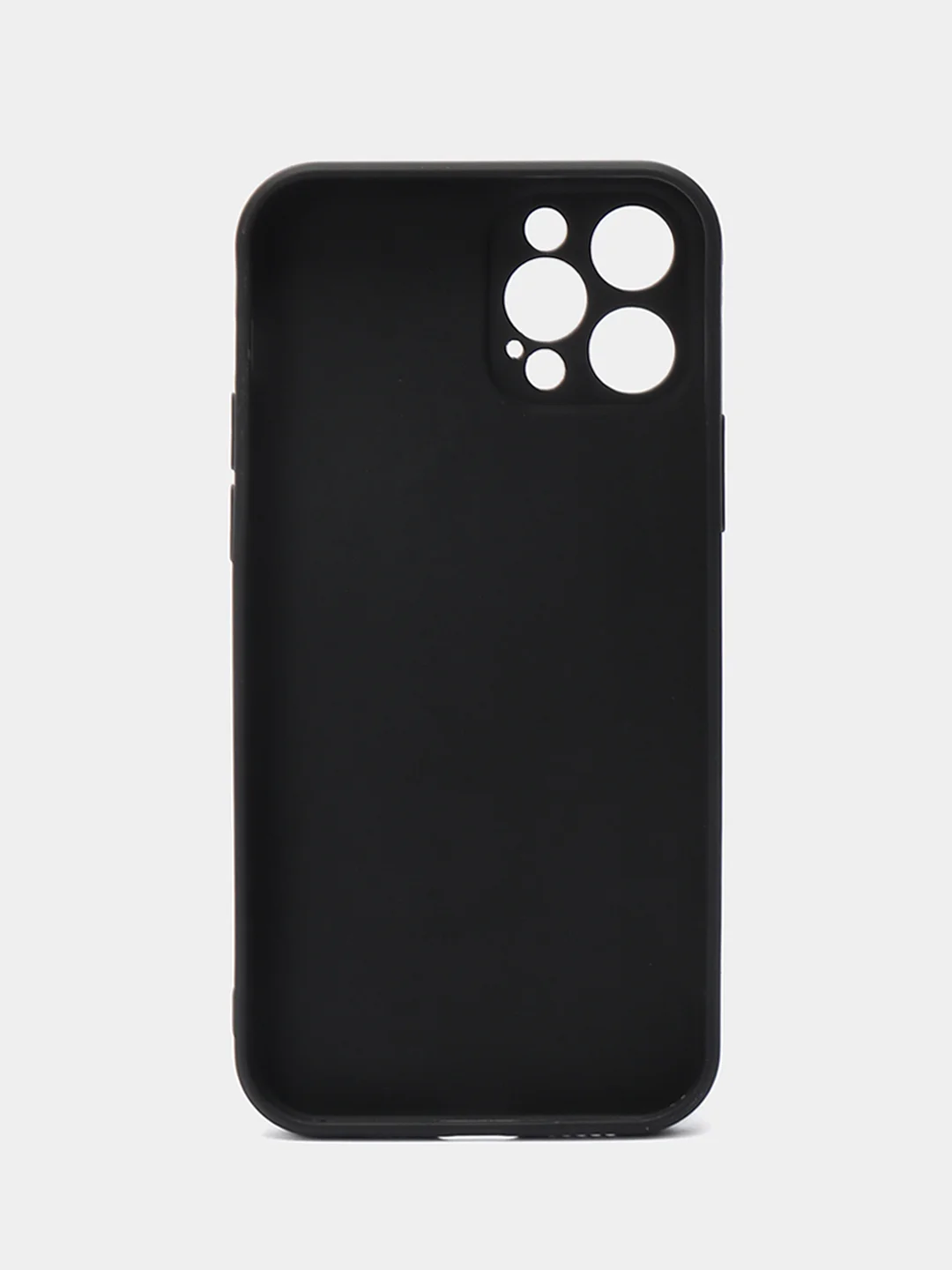 Черный чехол Silicone Case для iPhone 12, 12 Pro, Max, 12 mini, 13, 13 Pro, Max с защитой камеры
